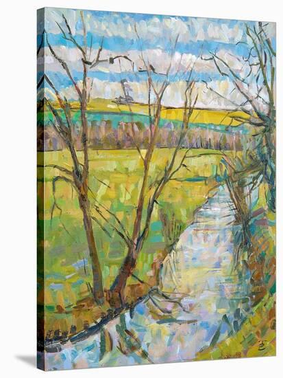 The Cherwell from Rousham II-Erin Townsend-Stretched Canvas