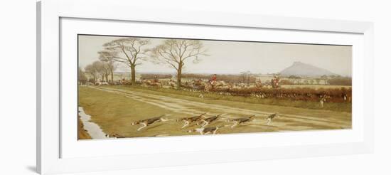 The Cheshire - Away from Tattenhall, 1912-Cecil Aldin-Framed Giclee Print