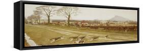 The Cheshire - Away from Tattenhall, 1912-Cecil Aldin-Framed Stretched Canvas