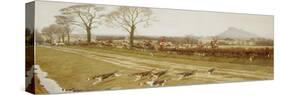 The Cheshire - Away from Tattenhall, 1912-Cecil Aldin-Stretched Canvas