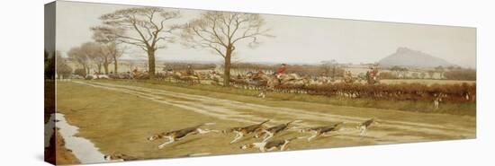 The Cheshire - Away from Tattenhall, 1912-Cecil Aldin-Stretched Canvas