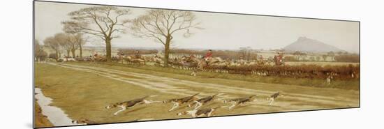 The Cheshire - Away from Tattenhall, 1912-Cecil Aldin-Mounted Giclee Print