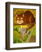 The Cheshire Cat at Daresbury-Frances Broomfield-Framed Giclee Print