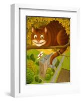 The Cheshire Cat at Daresbury-Frances Broomfield-Framed Giclee Print