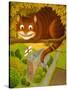 The Cheshire Cat at Daresbury-Frances Broomfield-Stretched Canvas