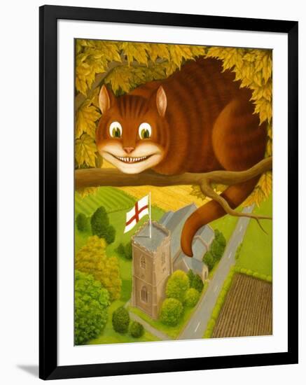 The Cheshire Cat at Daresbury-Frances Broomfield-Framed Giclee Print