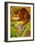 The Cheshire Cat at Daresbury-Frances Broomfield-Framed Giclee Print