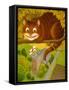 The Cheshire Cat at Daresbury-Frances Broomfield-Framed Stretched Canvas