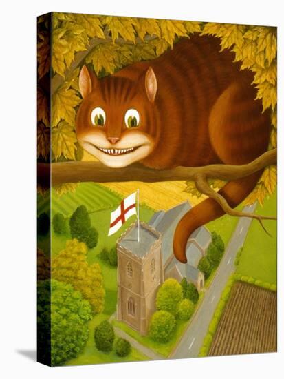 The Cheshire Cat at Daresbury-Frances Broomfield-Stretched Canvas