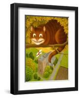 The Cheshire Cat at Daresbury-Frances Broomfield-Framed Premium Giclee Print