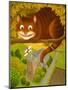 The Cheshire Cat at Daresbury-Frances Broomfield-Mounted Premium Giclee Print