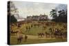 The Cheshire Hunt - the Meet at Calveley Hall-George Goodwin Kilburne-Stretched Canvas