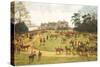 The Cheshire Hunt: The Meet at Calverley Hall-George Goodwin Kilburne-Stretched Canvas