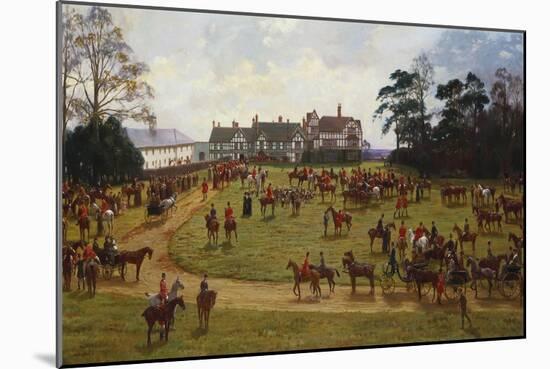 The Cheshire Hunt: the Meet at Calverly Hall-George Goodwin Kilburne-Mounted Giclee Print