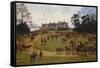 The Cheshire Hunt: the Meet at Calverly Hall-George Goodwin Kilburne-Framed Stretched Canvas