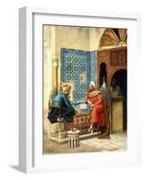 The Chess Game, 1896-Ludwig Deutsch-Framed Giclee Print