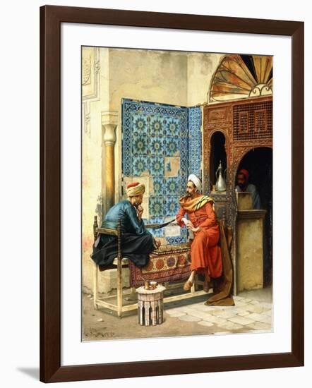 The Chess Game, 1896-Ludwig Deutsch-Framed Giclee Print