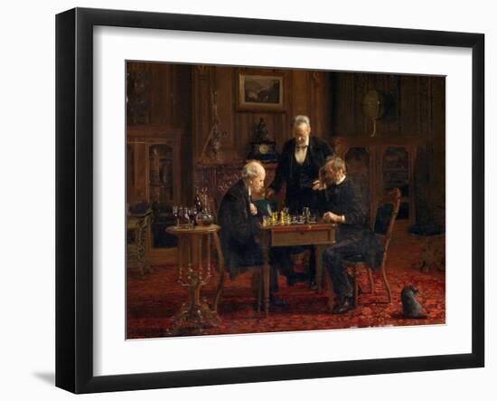 The Chess Players, 1876-Thomas Cowperthwait Eakins-Framed Giclee Print