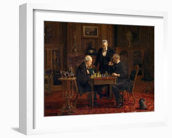 The Chess Players, 1876-Thomas Cowperthwait Eakins-Framed Giclee Print