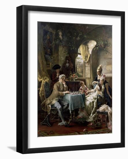 The Chess Players, 1887-Carl Herpfer-Framed Giclee Print