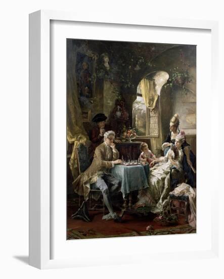 The Chess Players, 1887-Carl Herpfer-Framed Giclee Print