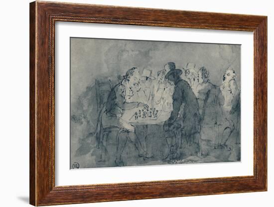 'The Chess Players', 1948-Thomas Rowlandson-Framed Giclee Print