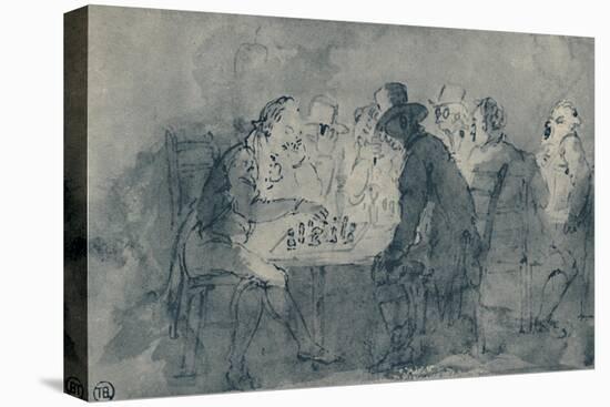 'The Chess Players', 1948-Thomas Rowlandson-Stretched Canvas