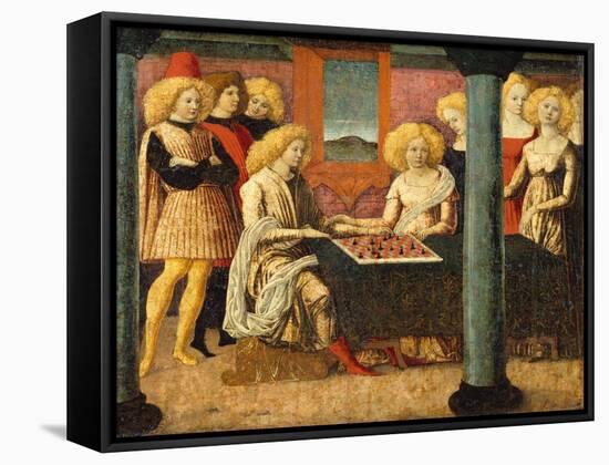 The Chess Players, c.1475-Liberale da Verona-Framed Stretched Canvas