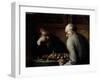 The Chess Players, circa 1863-67-Honore Daumier-Framed Giclee Print