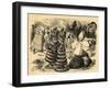 The Chess Players, Illustration from 'Through the Looking Glass' by Lewis Carroll (1832-98) First…-John Tenniel-Framed Giclee Print