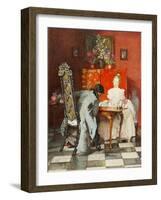 The Chess Players, or Black to Move, 1920-Joseph Walter West-Framed Giclee Print