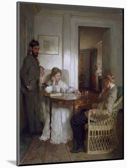 The Chess Players, Pre 1902-Sir William Orpen-Mounted Giclee Print