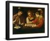 The Chess Players-Caravaggio-Framed Giclee Print