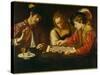 The Chess Players-Caravaggio-Stretched Canvas