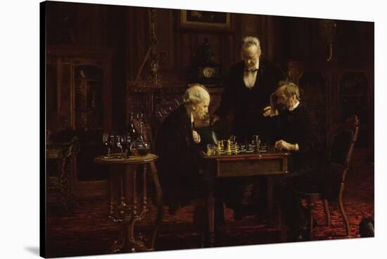 The Chess Players-Thomas Cowperthwait Eakins-Stretched Canvas