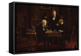 The Chess Players-Thomas Cowperthwait Eakins-Framed Stretched Canvas