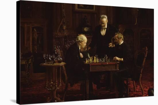 The Chess Players-Thomas Cowperthwait Eakins-Stretched Canvas