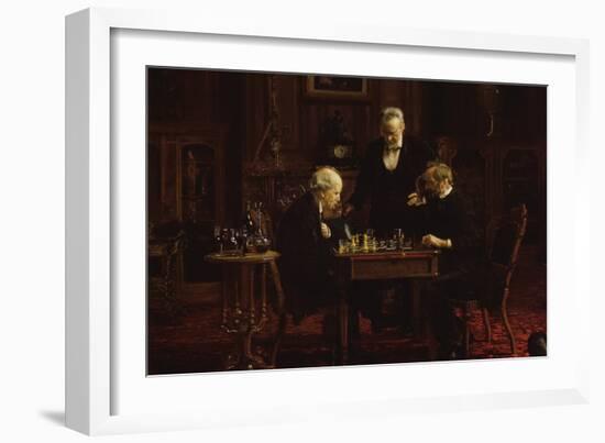 The Chess Players-Thomas Cowperthwait Eakins-Framed Art Print