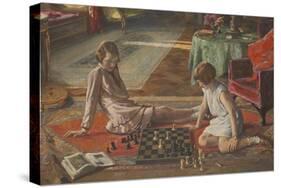 The Chess Players-Sir John Lavery-Stretched Canvas