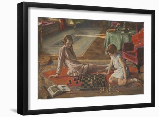 The Chess Players-Sir John Lavery-Framed Giclee Print