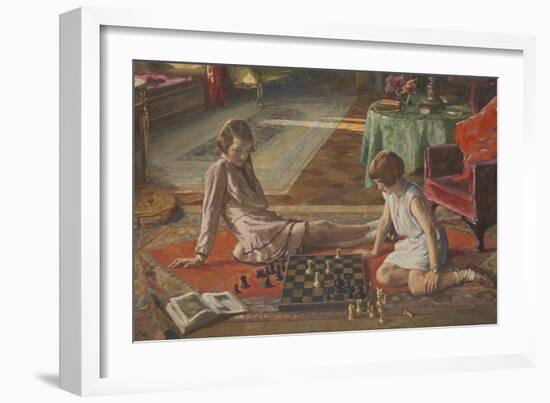 The Chess Players-Sir John Lavery-Framed Giclee Print