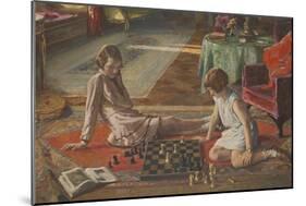 The Chess Players-Sir John Lavery-Mounted Giclee Print