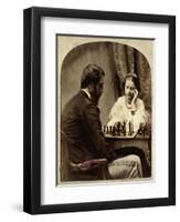 The Chess Players-null-Framed Giclee Print