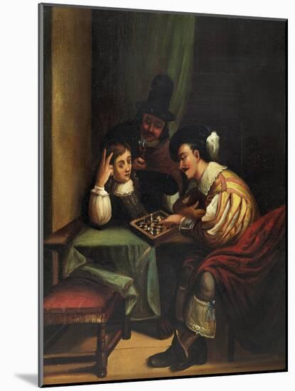 The Chess Players-null-Mounted Giclee Print