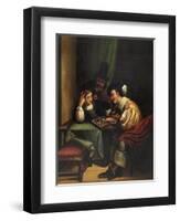 The Chess Players-null-Framed Premium Giclee Print