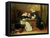 The Chess Players-Ture Nikolaus Cederstrom-Framed Stretched Canvas