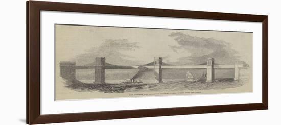 The Chester and Holyhead Railway, Iron Tunnel over the Menai-null-Framed Giclee Print