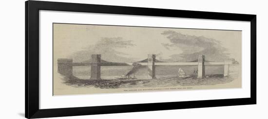 The Chester and Holyhead Railway, Iron Tunnel over the Menai-null-Framed Giclee Print