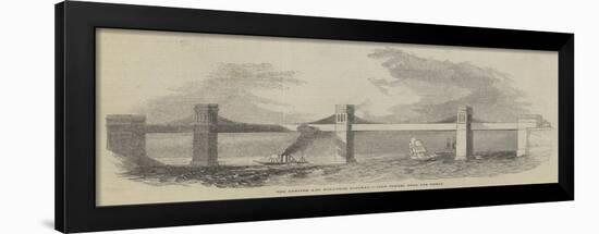 The Chester and Holyhead Railway, Iron Tunnel over the Menai-null-Framed Giclee Print