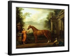 The Chestnut Arabian of Hampton Court, C.1726-John Wootton-Framed Giclee Print